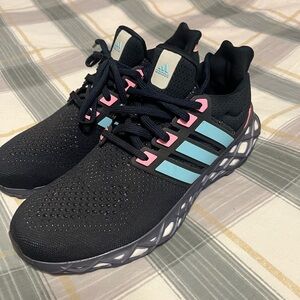 New Adidas Ultraboost WEB DNA Navy Blue Pink Running Shoes Men’s Size 11